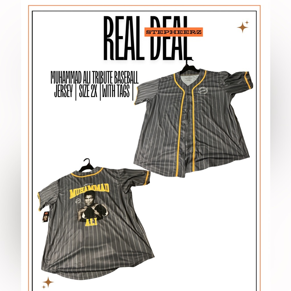 Muhammad Ali Tribute Baseball Jersey | Size 2X | With Tags |